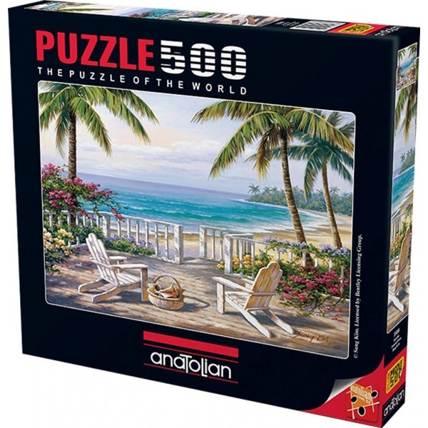 Widok na plaże ( 500el.) - Sklep Art Puzzle